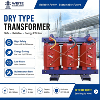 Transformateur de distribution sec à trois phases sur mesure SCB13 1800kVA 11kV 400V en résine époxy CE pour projets EPC industriels