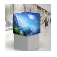 WS Cube LED d'animation 3D HD intérieur/extérieur de couleur Ull de taille personnalisée Affichage LED créatif carré magique à 4 côtés