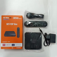 Set-Top Box 4K Ultra HD M98 Pro Quad Core Android ATV Wi-Fi 802.11ac 1000 Mbps Ethernet Media Player
