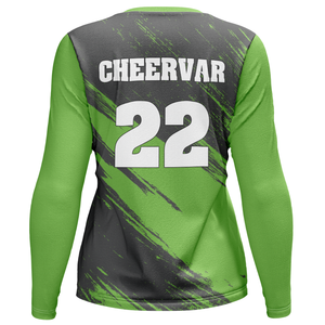 Женский спортивный костюм для волейбола с длинными рукавами и круглым вырезом для тренировок и соревнований - Product Image 4