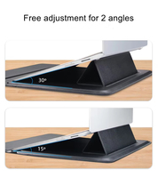 Housse magnétique en cuir PU 3 en 1 multifonctionnelle pour iPad Macbook Air Housse de protection portable pour ordinateur portable
