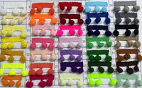 Bordure en dentelle pompon multicolore RYL 1,3 cm, franges en nylon pour vêtements, rideaux et accessoires de couture pour textiles de maison