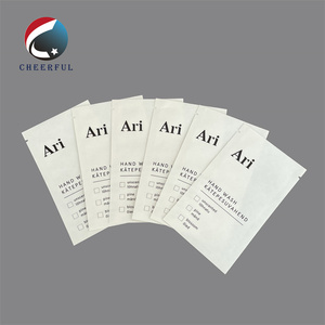Customized White Kraft <strong>Paper</strong> 3 Sides Seal Powder Packaging Flat Pouch Biodegradable Heat Sealable <strong>Bag</strong> Cosmetic Sachet - Product Image 5