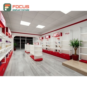 High End Hair Extension Display Cabinet Glass Panel Lighted Drawer Multi Shelf Display Cabinet Fixture - Product Image 4