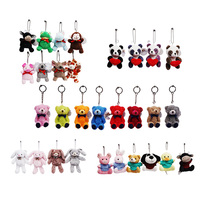 2025 jouets chauds pour enfants mini ours en peluche personnalisé avec t-shirt peluche porte-clés jouet personnalisé porte-clés en peluche animal jouet