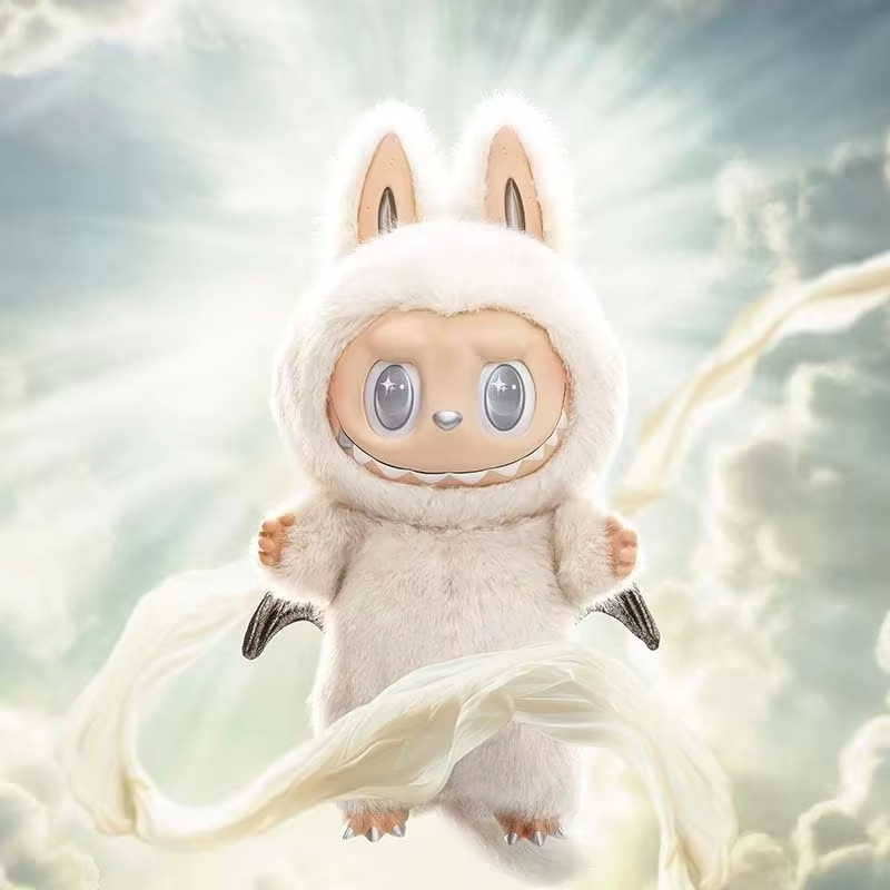 Pop Mart Original Zimomo Angel Clouds White Vinyl Doll