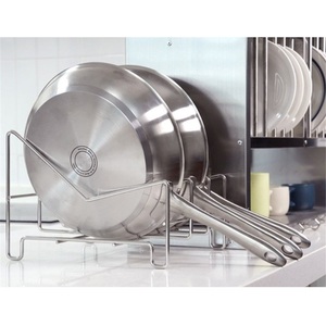 Stainless Steel Double Tier Waterproof Towel <b>Rack</b> Standing Kitchen Storage Holder with Modern Design - Product Image 1