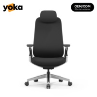 Nouvelle chaise de bureau ergonomique haut de gamme réglable et pivotante en maille, avec dossier en alliage d'aluminium et coussin épais, pour cadre dirigeant de luxe