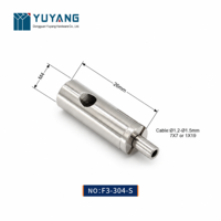 Pince à câble réglable en argent avec filetage femelle M4 pour suspension d'éclairage, fournisseur OEM ODM