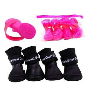 Stivali da Pioggia per Cani Ecologici Carini Impermeabili in PVC Gomma con Cinturino Elastico Suola Antiscivolo per Passeggiate all'Aperto 8 Colori - Product Image 6