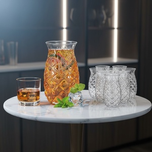 Vaso de Cóctel con Forma de Piña de 17 oz, Plástico PP, Color Personalizado, Vaso Transparente para Bebidas, Logotipo Personalizado, Venta al por Mayor - Product Image 1
