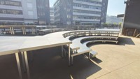Plataforma de Escenario Cuadrada de Aleación de Aluminio SGAIER TRUSS AS-12, Diseño Modular Preensamblado, Capacidad de Carga de 1000 kg, Dimensiones de 1x2 m