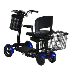 Scooter Eléctrico Plegable de Cuatro Ruedas de Alta Calidad, Doble Suspensión, Doble Motor, Carga Máxima de 120 kg, Impermeable, Venta al Por Mayor en China - Product Image 6