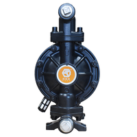 Pompes à diaphragme pneumatiques QBY3-25G DN25 en acier moulé de haute qualité pour le traitement des eaux usées, compatibles avec les fluides de coupe et les liquides de refroidissement