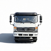 Camion benne à double cabine 4x2 avec grue articulée montée, capacité de levage 3-5 tonnes, hauteur de levage 16m, capacité de levage 12000kg pour travaux de construction