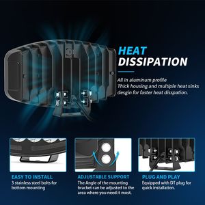 DXZ New 10C03 10-inch Truck <strong>Roof</strong> Driving <strong>Light</strong> High-power Truck Headlight 12-24V IP67 Heavy Truck Accessories Auxiliary <strong>Lights</strong> - Product Image 3