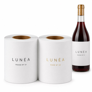 Etiquetas Personalizadas para Botellas de Vino, con Estampado en Plata/Oro, Papel de Arte de Lujo, Resistentes al Agua, Adhesivas en Rollo, con Capa Desprendible - Product Image 6