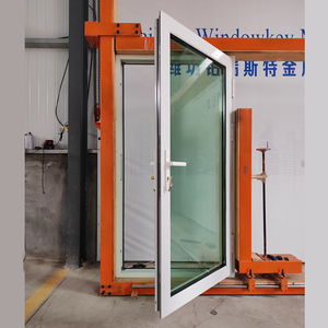Porte d'entrée battante en aluminium à <span class=keywords><strong>double</strong></span> <span class=keywords><strong>vitrage</strong></span> sur mesure, <span class=keywords><strong>prix</strong></span> usine - Product Image 5