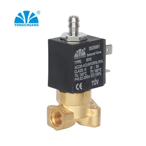 Steam Solenoid Valve Manufacturer Yongchuang 5515-07 3 WAY Small Home Applliances Steam Coffee Machine Solenoid Valve
