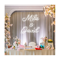 Letrero de Neón LED Personalizado al por Mayor de Fábrica, Diseño Gratuito, Letrero con Nombre y Logotipo Personalizado para Decoración de Bodas y Fiestas de Cumpleaños