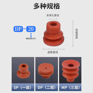 Ventosa de Goma Industrial de Material PU con Cabeza Grande de Dos o Tres Capas para Instalación y Manipulación de Vidrio - Product Image 5