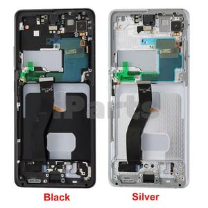 Écran de remplacement IParts neuf pour <span class=keywords><strong>Samsung</strong></span> <span class=keywords><strong>Galaxy</strong></span> <span class=keywords><strong>S21</strong></span> <span class=keywords><strong>Ultra</strong></span> 5G SM-G998, assemblage d'écran tactile AMOLED avec cadre noir argenté OEM - Product Image 3