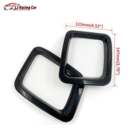 7 pièces ABS voiture accessoires anneaux couvre voiture calandre insérer gril couverture garniture pour Jeep boussole 2017 2018 2019 2020