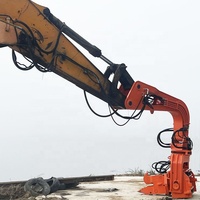KN250 Vibro-marteau hydraulique à rotation 360 degrés haute fréquence pour excavatrice, machine de battage de pieux