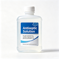 Étiquettes de bouteilles résistantes à l'alcool Haoxuan ODM, autocollants imprimés en PET durables pour l'emballage des produits de nettoyage et de soins de santé