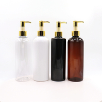 Flacon Vide en Plastique PET avec Pompe Pression 100ml 200ml 300ml 400ml 500ml pour Shampooing Gel Douche Désinfectant Mains Lotion Rechargeable