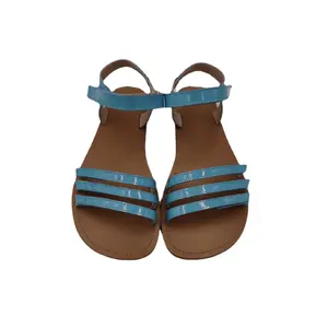 Tipsietoes Barefoot Dagelijks Leven Blauw Lederen Casual Slip-On Fashion Vrouwen Blote Voet Platte Sneakers Vrouwen Schoenen