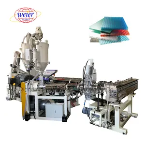 Plastic Polycarbonate Corrugated Sheet Sunshine Board Hollow Profile PC Machinery Production Line