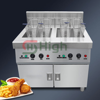 Friteuse électrique commerciale 220/380V poêle à frire profonde triphasée équipement alimentaire restauration cantine collations température constante