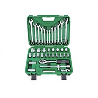 Kit d'outils de réparation automobile 37 pièces avec douilles, cliquet, joint universel et mallette