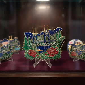 Spille da bavero personalizzate in ottone e ferro, monete commemorative, souvenir personalizzati - Placcate in oro, stampate a pressione, a tema sportivo, fuse - Product Image 1