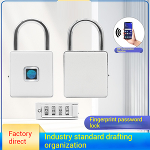 Tuya ứng dụng kiểm soát Keyless Ổ khóa an ninh thông minh vân tay 4 khóa kỹ thuật số cho hộp Túi xe đạp kho làm bằng hợp kim kẽm - Product Image 5