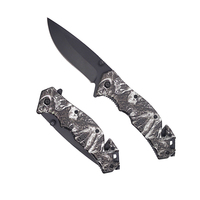 2025 vente chaude en aluminium noir poignée en gros personnalisé en acier inoxydable poche chasse en plein air Camping survie couteau pliant