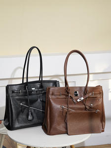 Sac à main de voyage portable en cuir PU de haute qualité, élégant, décontracté, de luxe, grande capacité, pour femme, dernière mode - Product Image 4