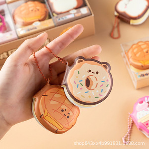 Mini tascabile creativo cartone animato Kawaii Squishy nota adesiva con anello accessorio Must Have per bambini della scuola - Product Image 3