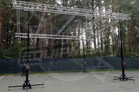 Torre de elevación de alta resistencia para altavoces Line Array con manivela para truss de iluminación de eventos