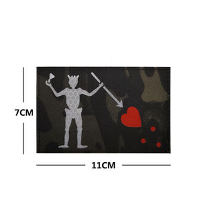 Fournisseurs chinois de patchs tactiques DEVGRU en laser, découpe laser, patch laser IR, Blackbeard Pirate <span class=keywords><strong>Edward</strong></span> <span class=keywords><strong>Teach</strong></span>, 3*5 pouces - Product Image 2