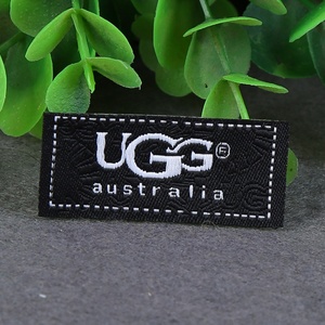 Étiquette tissée personnalisée avec logo de marque, en polyester et coton, pour vêtements, à coudre ou thermocollante, lavable, étiquettes principales - Product Image 3