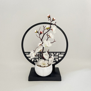 Nouvel ensemble d'écrans de style chinois, ornement de maison <span class=keywords><strong>en</strong></span> faux prunier d'hiver, mini vase <span class=keywords><strong>en</strong></span> plastique, ornement de cour et d'entrée <span class=keywords><strong>en</strong></span> <span class=keywords><strong>pot</strong></span> - Product Image 6