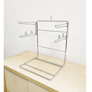 Siêu thị trung tâm mua sắm túi hiển thị giá có thể tháo rời Thương hiệu Mới mạ điện mạ crôm sắt giá treo truy cập cho hiển thị - Product Image 1