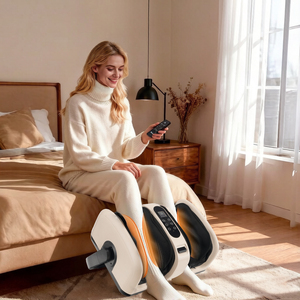 Masseur de pieds avec chaleur, circulation sanguine, soutien réglable à 360 degrés, billes roulantes, écran LED, vibrateur, sac à air Shiatsu - Product Image 4