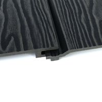 Résistant aux UV anti-fracture 3D en ligne gaufré style européen panneaux muraux imperméables extérieur en bois composite plastique WPC