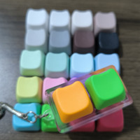 Various Colors Cat Head Shape Blank Keycaps Mx Cross 9.3mm Durable PBT 1.6mm Thickness Sublimation Mechanical Keyboard Keycaps