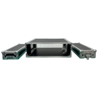 Boîtier de transport 3U pour amplificateur OEM/ODM personnalisé de haute qualité, étanche IP67, avec portes avant/arrière fusionnables, accessoires en zinc bleu