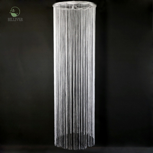 Decorazioni per soffitto sfondo tende pendenti per eventi nuziali con frangia nappa <span class=keywords><strong>tenda</strong></span> bianca drappeggio tessuto matrimonio - Product Image 4