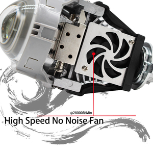 Faro delantero con lente de corte perfecto, accesorio de mano izquierda y derecha de 2,5 pulgadas, RX9 bi, LED, proyector, lente blanca de cuatro líneas - Product Image 5